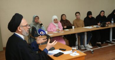 محاضرا في مكتبة المرجع فضل الله(رض) في حارة حريك العلامة فضل الله: الاستثمار الأمثل للوقت مدخل للنهوض بواقعنا نحو الافضل