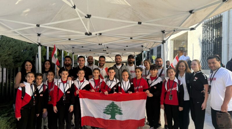 بعثة لبنان في الجمباز الفني     إلى بطولة غرب آسيا في عمان