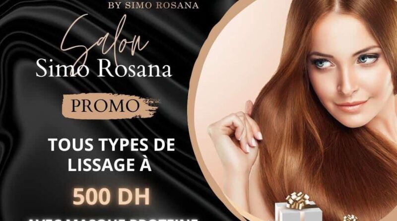 خبير الشعر Simo Rosana عرض استثنائي لتنعيم جميع أنواع الشعر مع ماسك بروتين هدية : عبد المجيد رشيدي